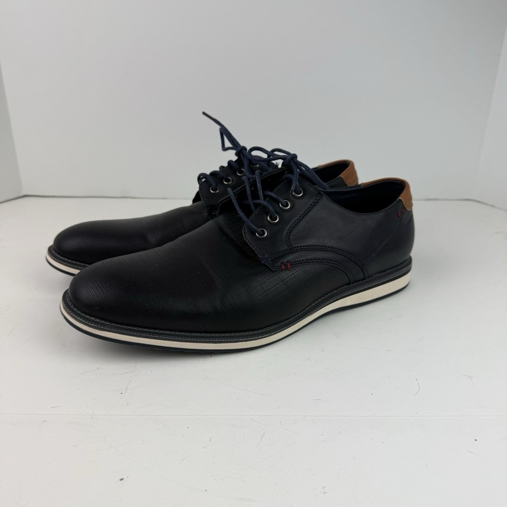 Men's Casual Dress Shoes Comfortable Business Work Breathable Shoes Size 10 Blue